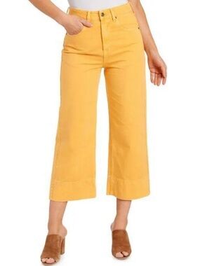 Rocks&Indigo Bright Yellow High-Waist Wide Leg Pants